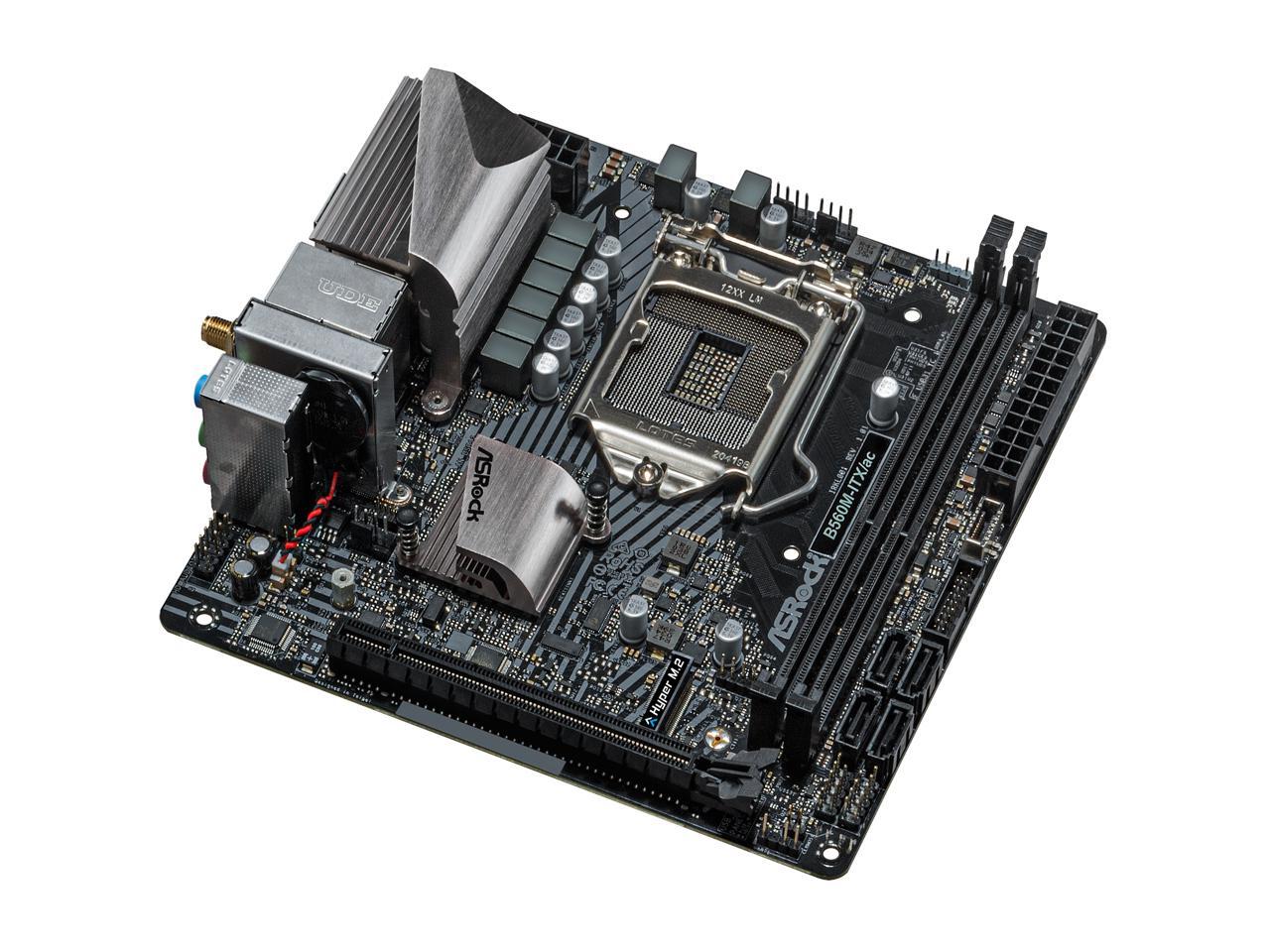ASRock B560M-ITX/AC LGA 1200 Mini ITX Intel Motherboard - Newegg.com