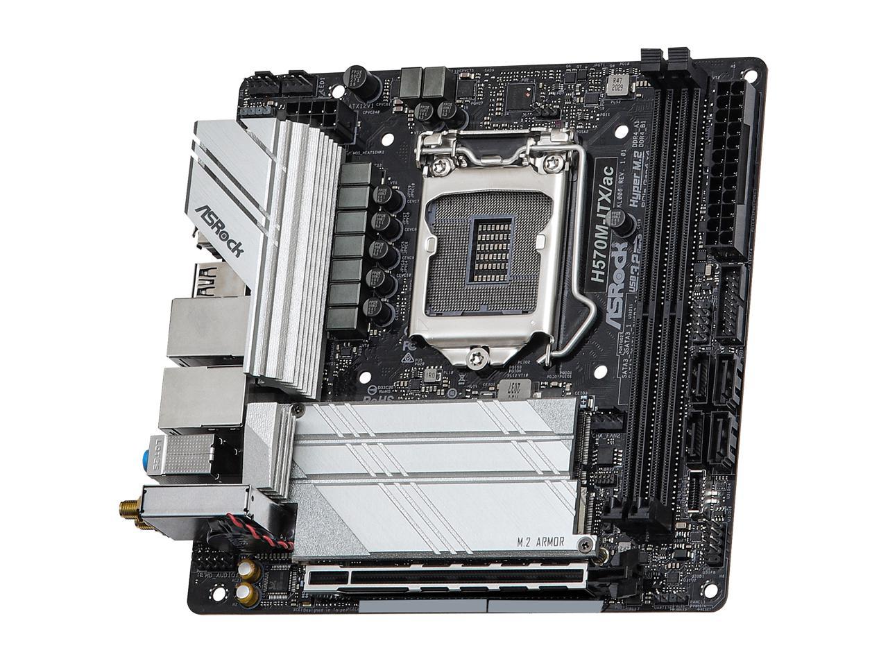 正規品 ASRock H570M-ITX/ac マザーボード LGA1200 PCパーツ