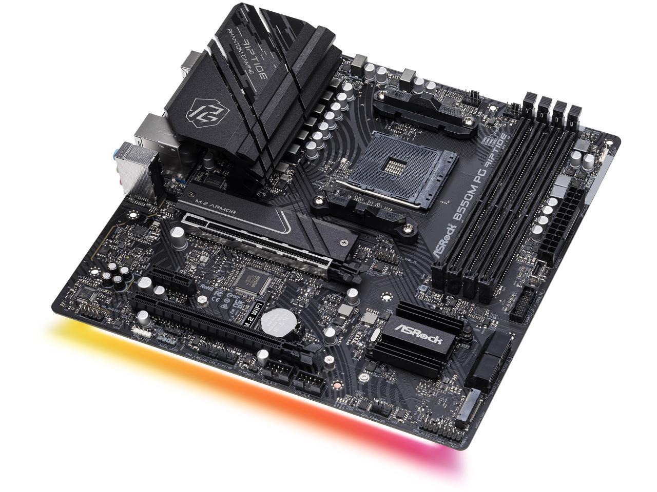 ASRock B550M PG RIPTIDE AM4 Micro ATX AMD Motherboard Newegg Com