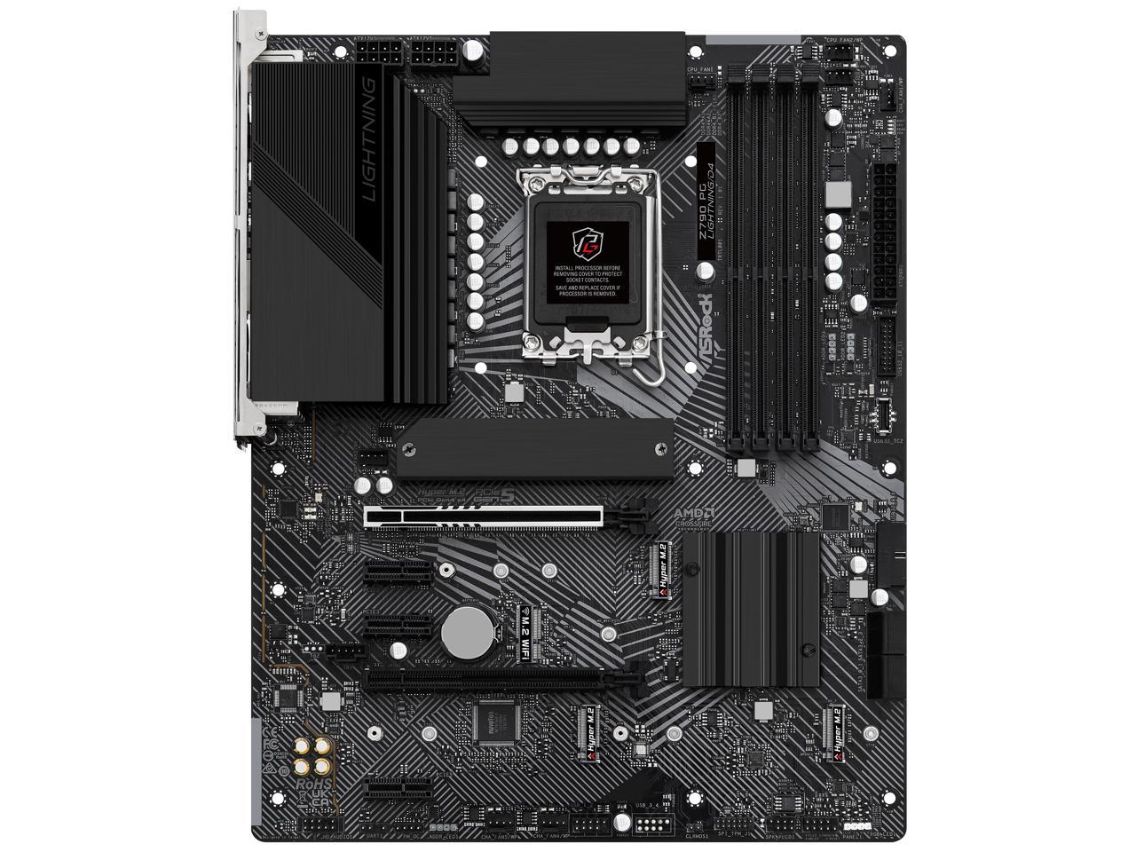 ASRock Z790 PG LIGHTNING/D4 Intel LGA1700 ATX Mainboard , 4 slots DDR4 ...