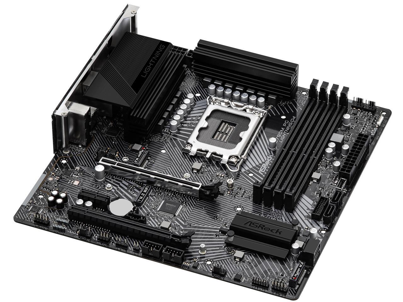 Asrock z790m pg lightning d4 intel lga1700 14th 13th 12th gen micro