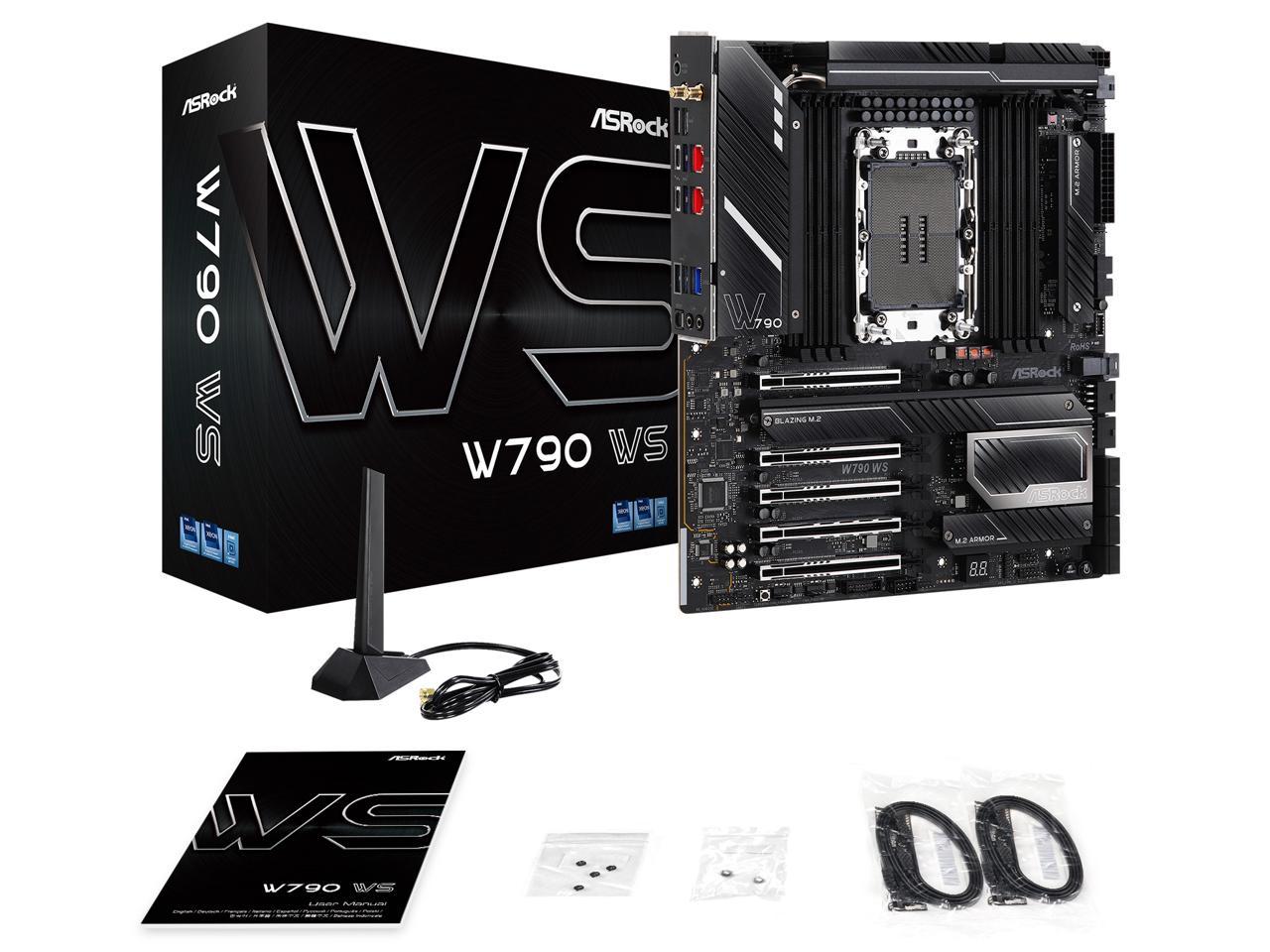 Asrock W Ws Intel W Lga Ceb Workstation Extended Atx Motherboard Pcie X