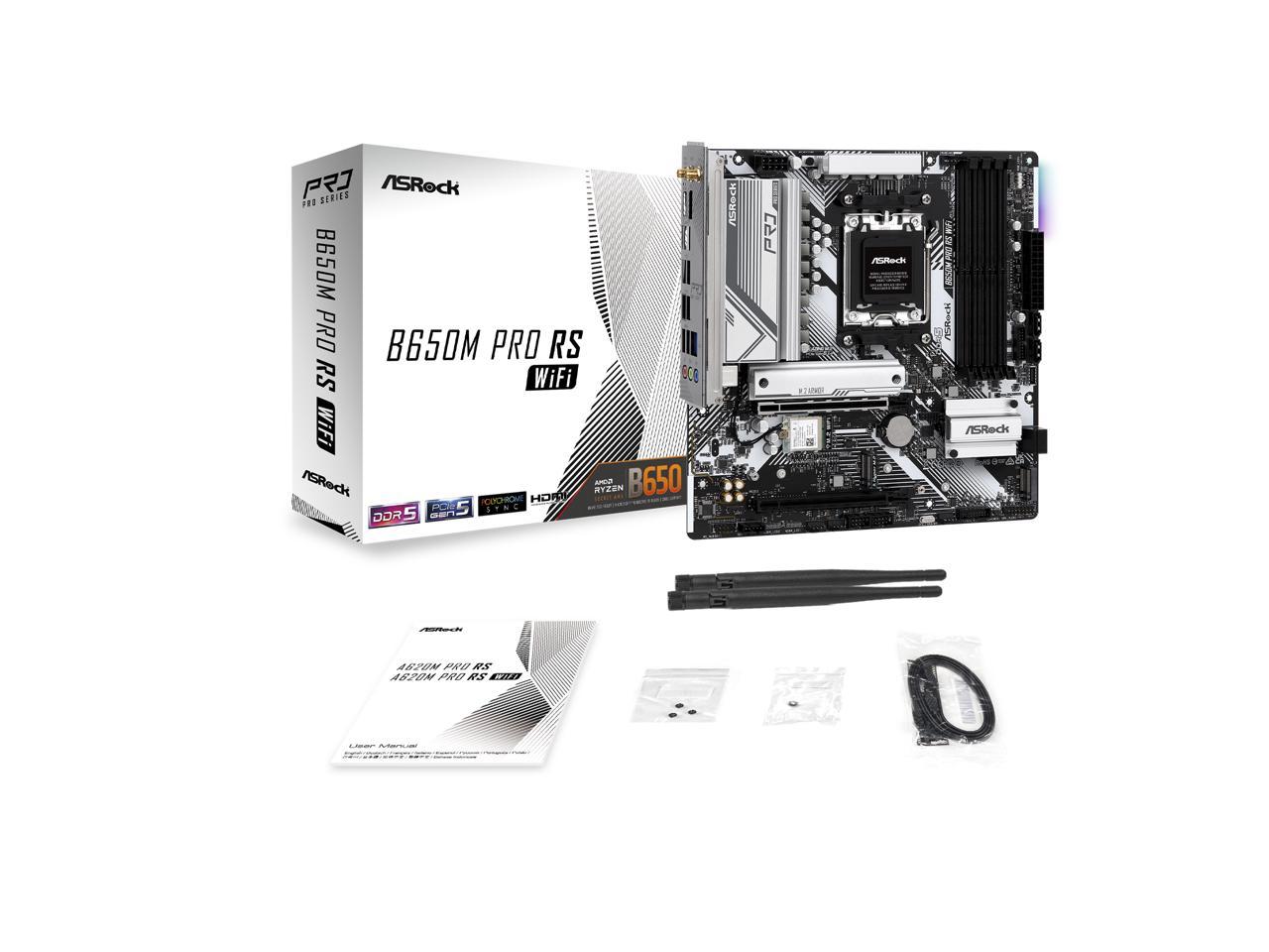 ASRock B650M Pro RS WiFi AM5 Micro ATX Motherboard Newegg.ca