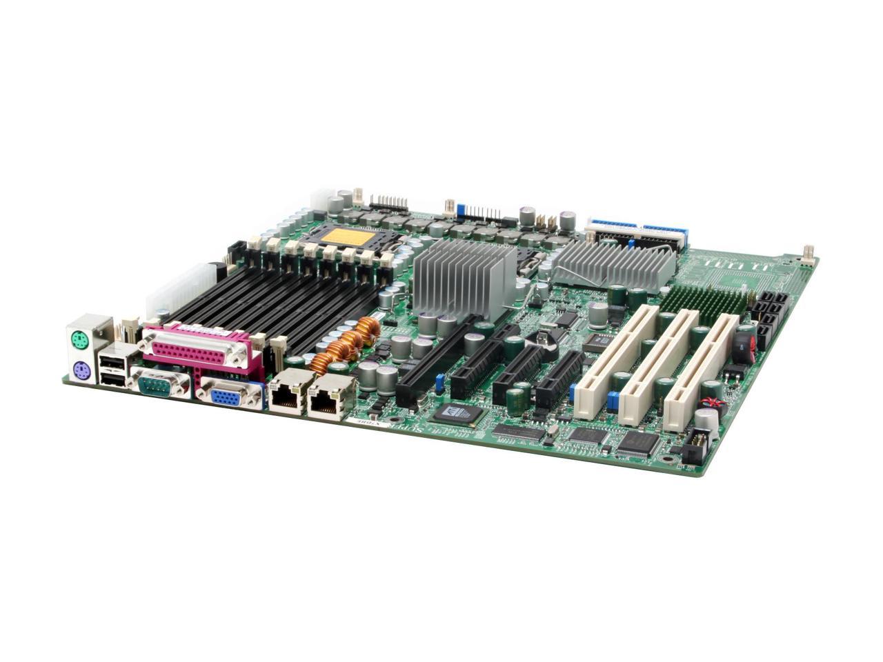 SuperMicro Super X7DBE Dual Xeon CPU Chips on Server Mother Board 8 memory slots 
