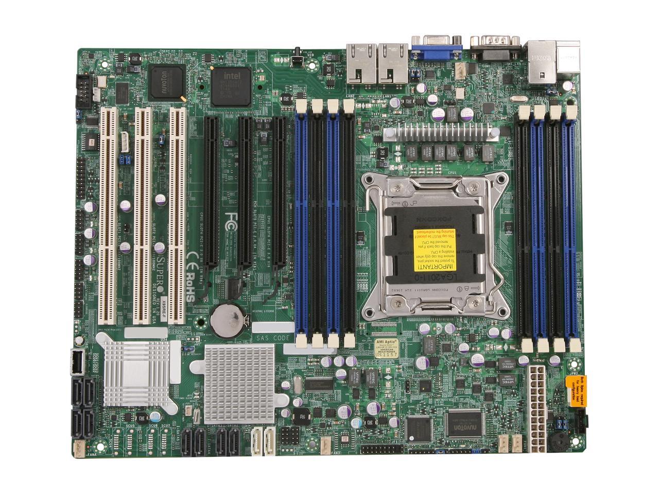 SUPERMICRO X9SRE-F Single Socket R (LGA 2011) E5 ATX Workstation/Server ...