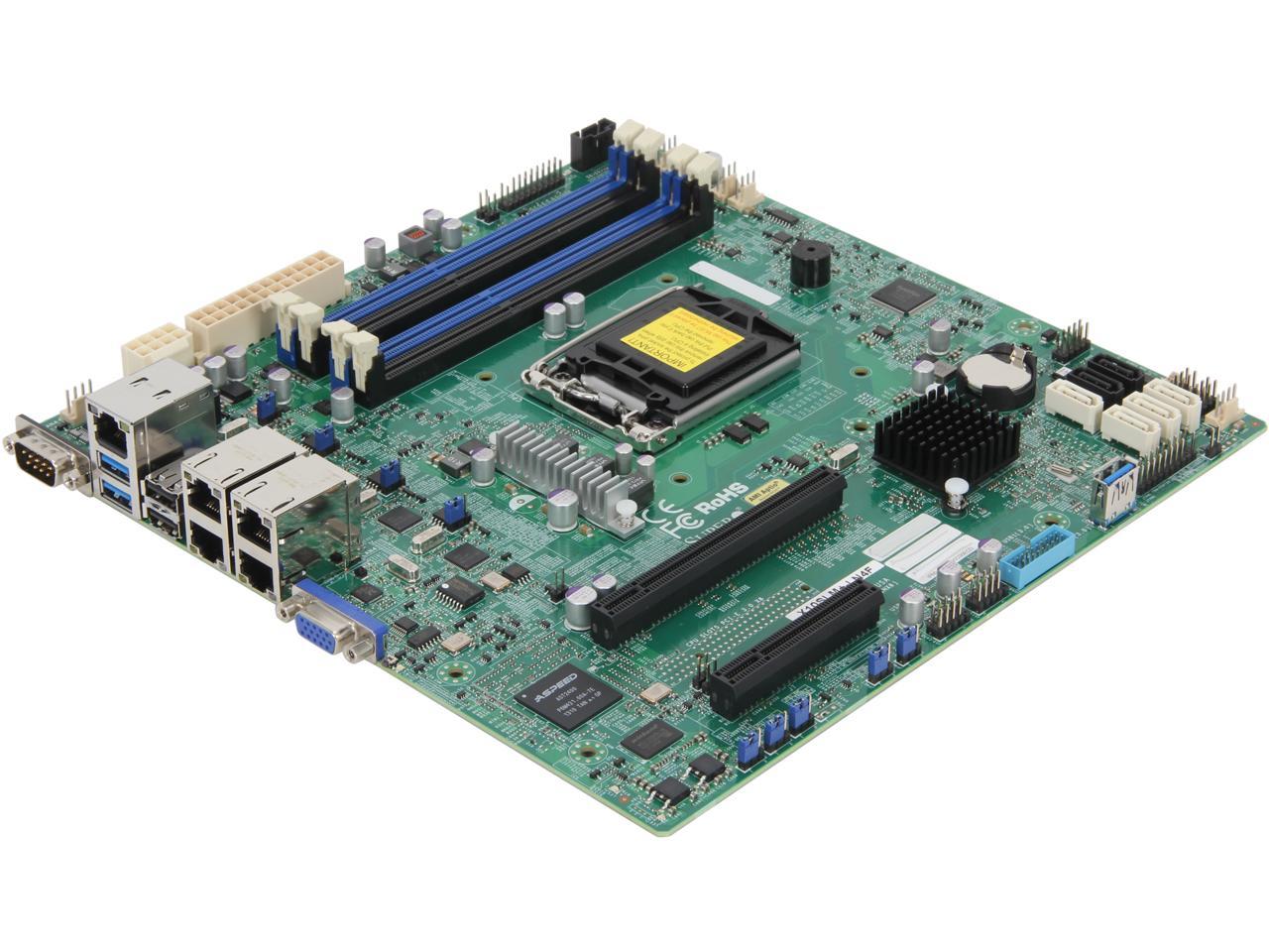 SUPERMICRO MBD-X10SLM+LN4F-O Micro ATX Server Motherboard - Newegg.com