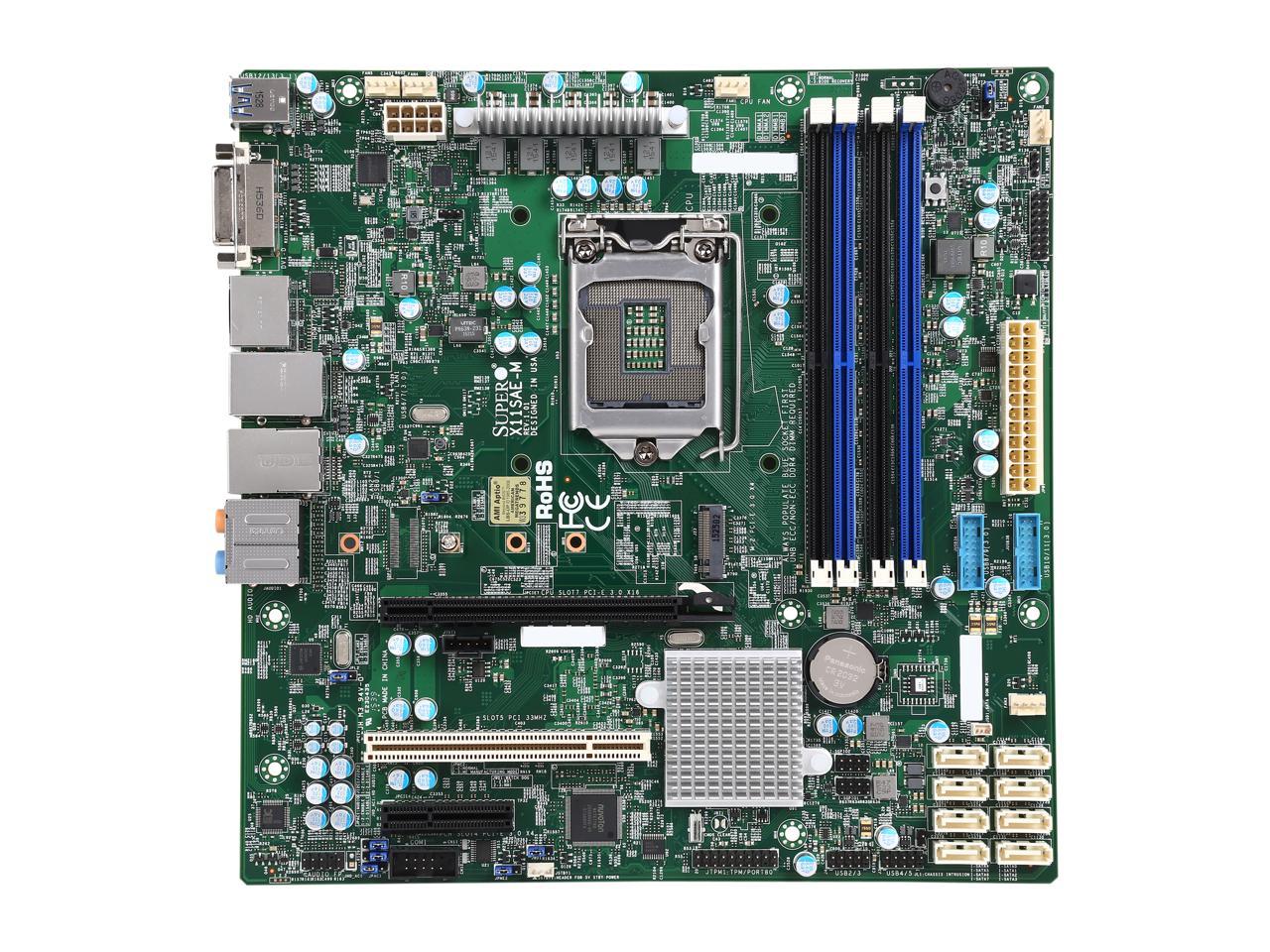 SUPERMICRO MBD-X11SAE-M-O Micro ATX Server Motherboard - Newegg.com