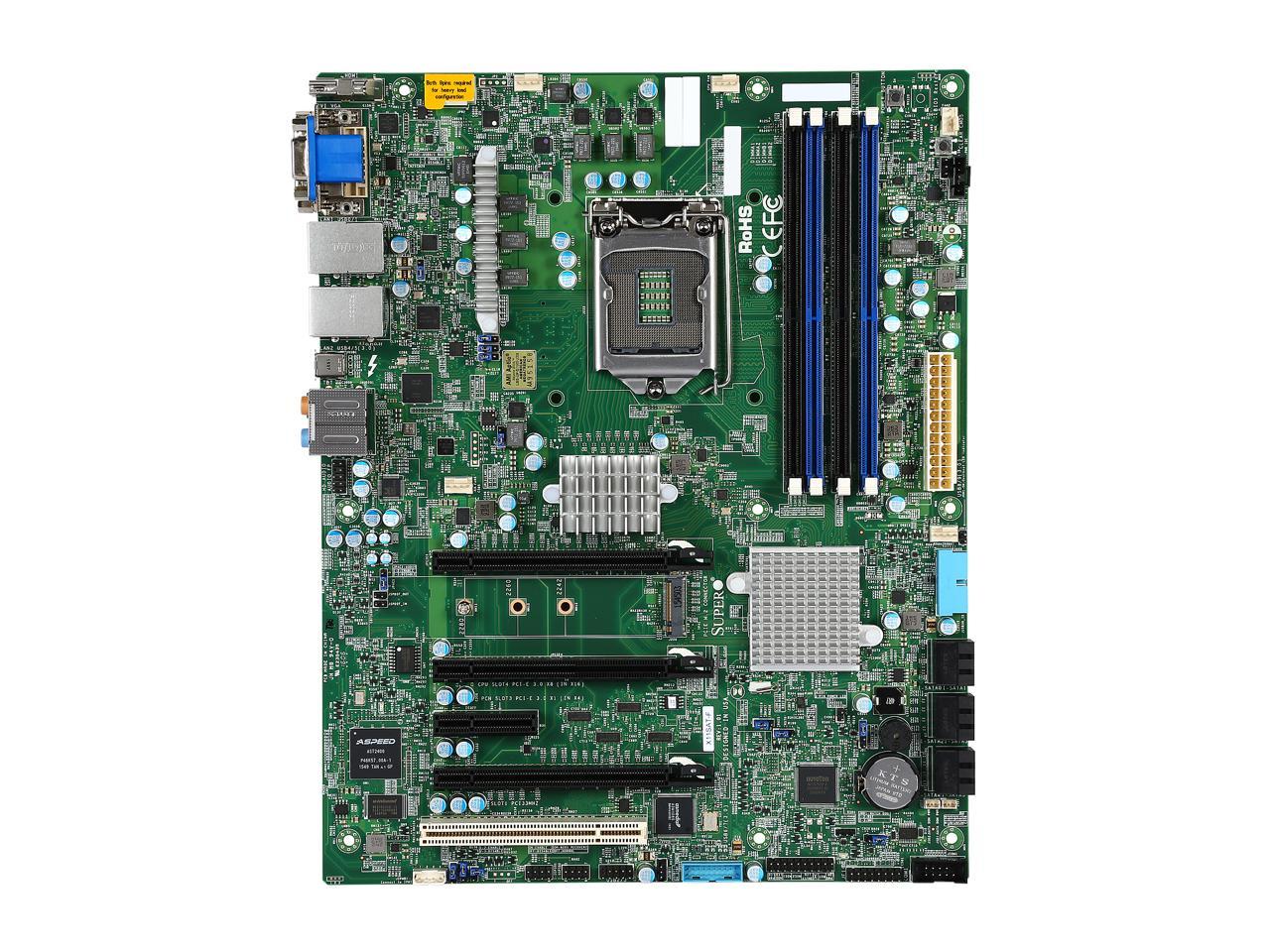 Supermicro X11SAT-F Workstation Motherboard - Intel C236 Chipset
