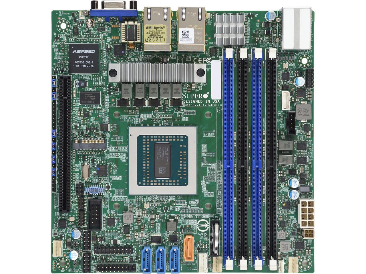 SUPERMICRO MBD-M11SDV-4CT-LN4F-O Mini ITX Server Motherboard