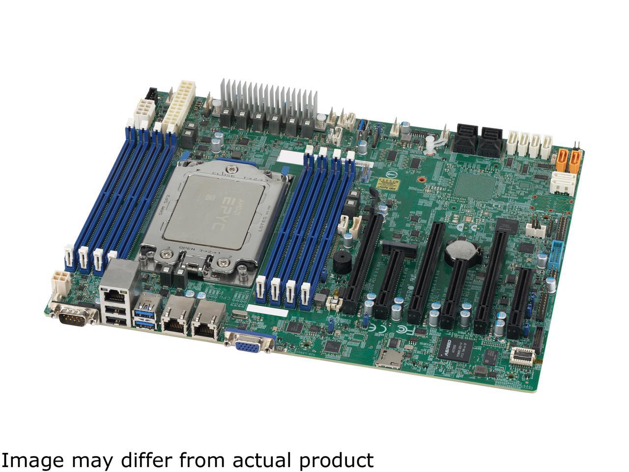 Open Box SUPERMICRO MBDH11SSLI Mainboard, Installed with AMD EPYC Rome 16 Cores 7302P CPU