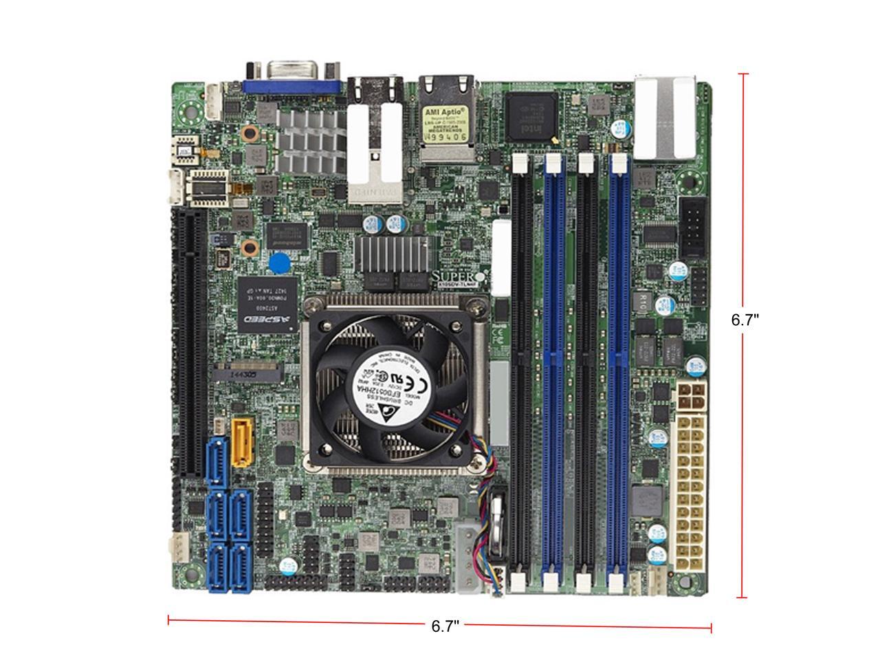 SUPERMICRO X10SDV16CTLN4F+B Mini ITX Server Motherboard