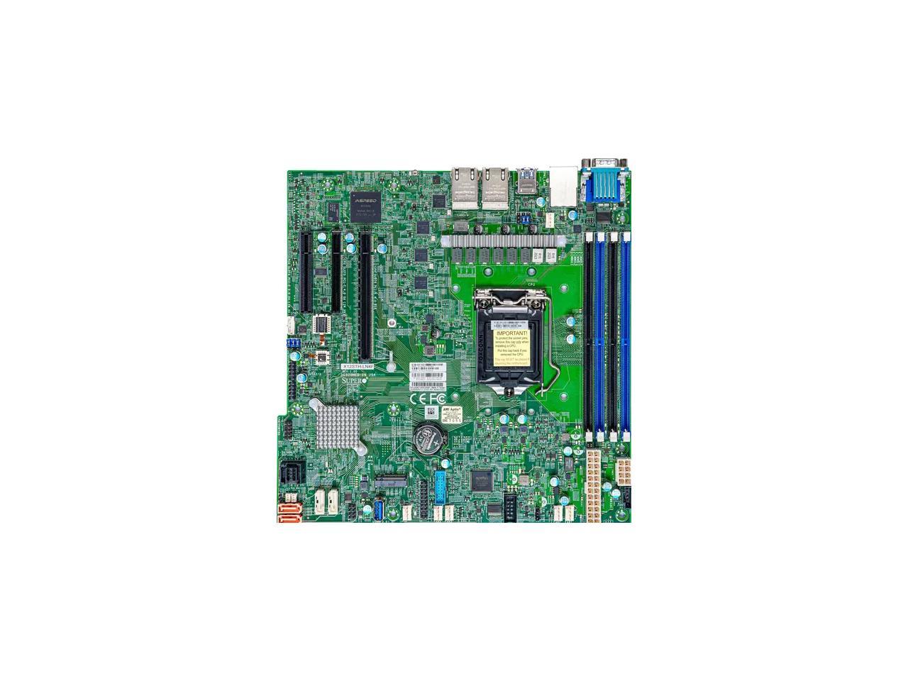 Open Box: SUPERMICRO MBD-X12STH-LN4F-O Micro ATX Workstation ...