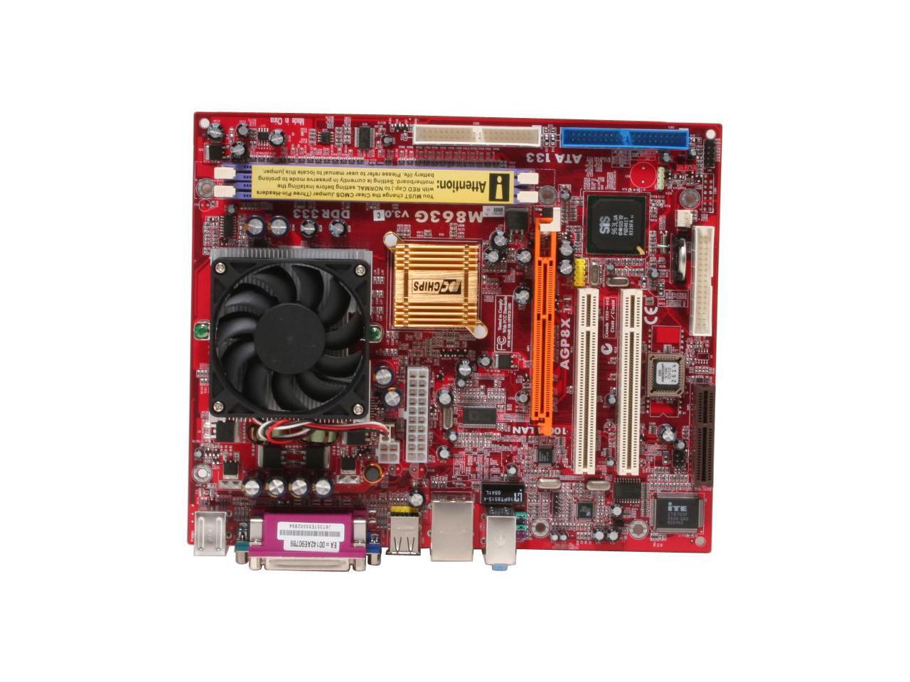 Open Box PC CHIPS M863G (V3.0C) w/Althon XPM 1900+ AMD Athlon XPM