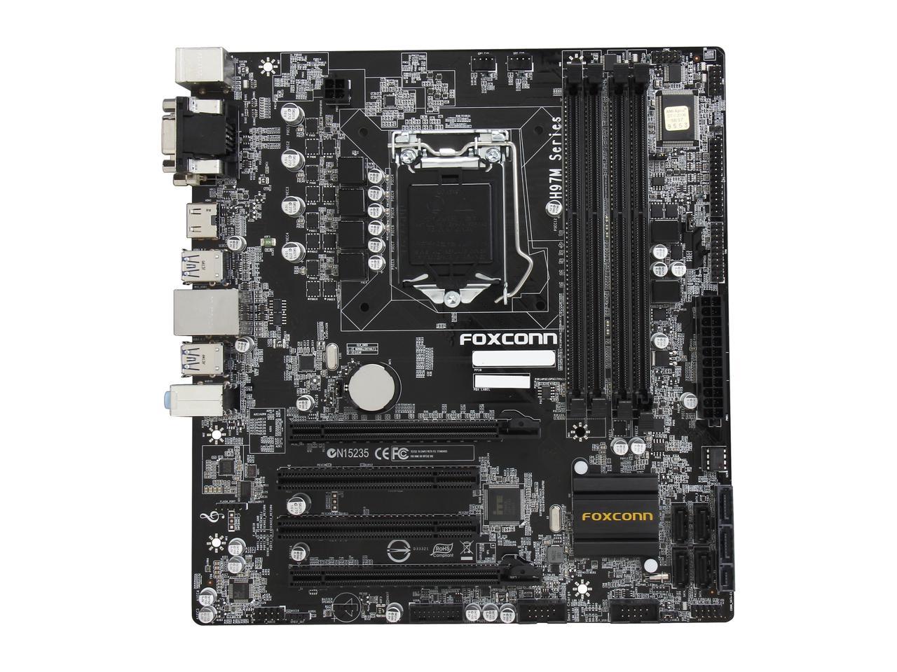 Foxconn H97M Plus LGA 1150 Micro ATX Intel Motherboard - Newegg.com