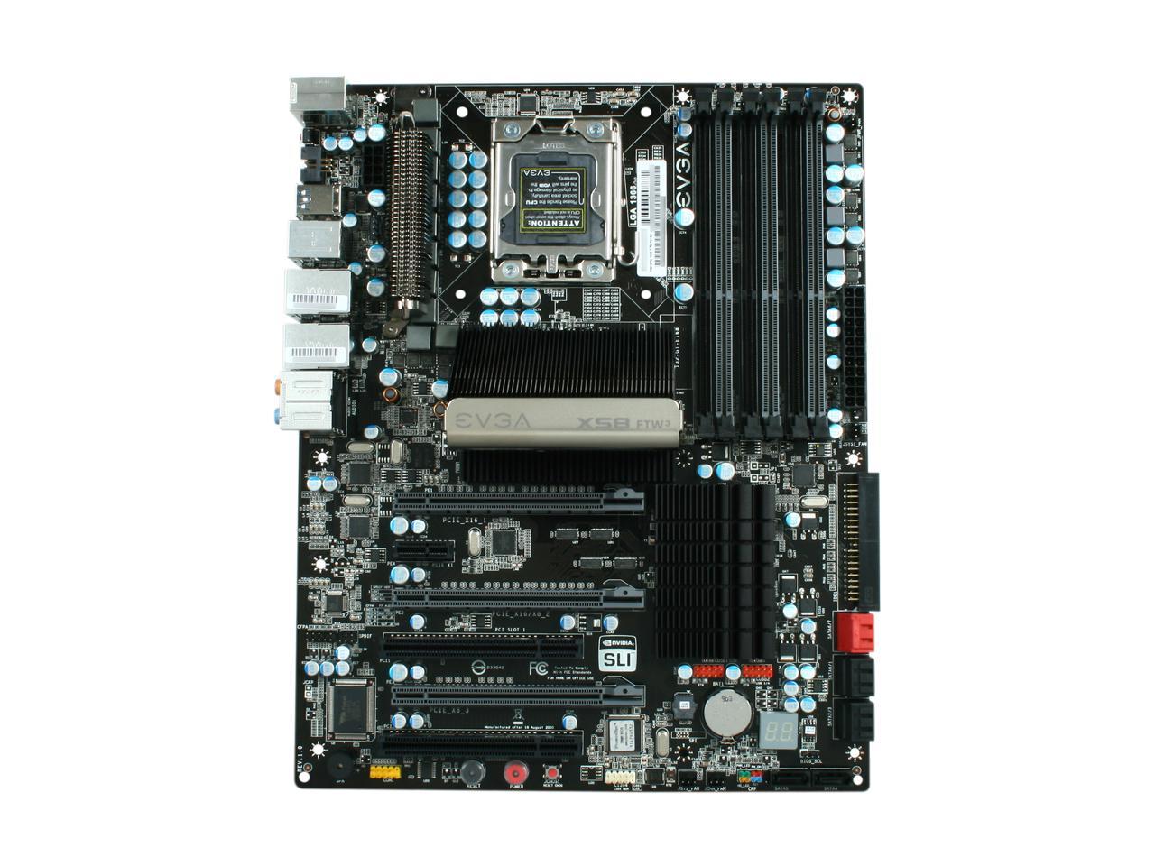 EVGA X58 FTW3 132-GT-E768-KR LGA 1366 SATA 6Gb/s USB 3.0 ATX Intel