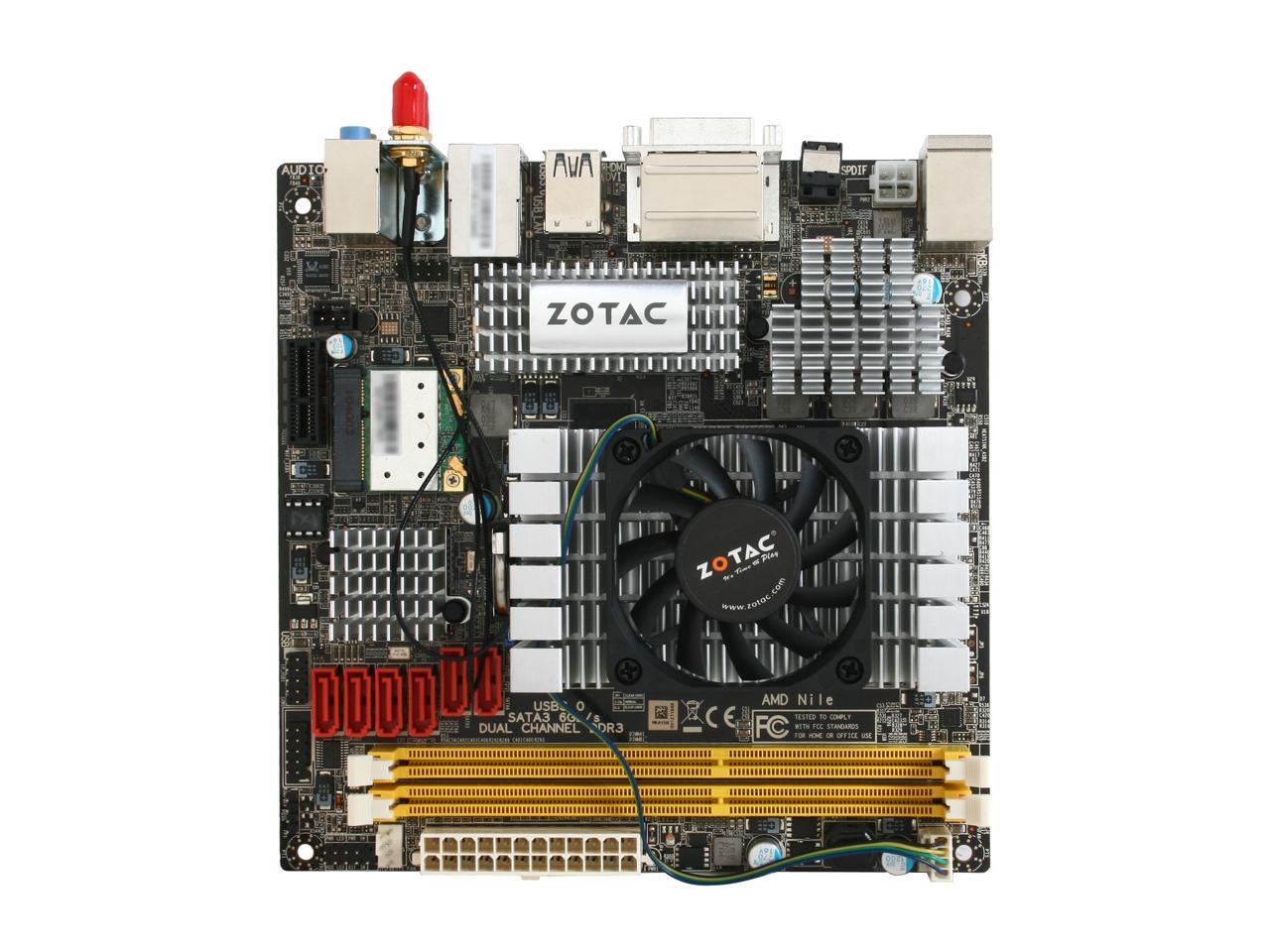 ZOTAC M880GITX-A-E AMD Turion II Neo K625 (1.5GHz, Dual-Core) Mini ITX ...