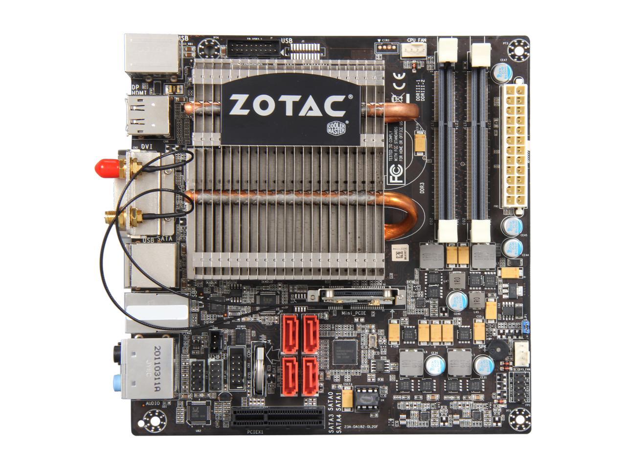 ZOTAC FUSION350-A-E AMD E-350 APU (1.6GHz, Dual-Core) Mini ITX