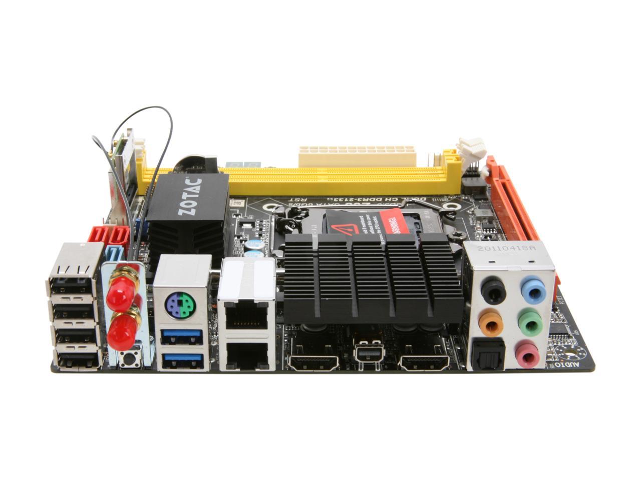 ZOTAC Z68ITX-A-E LGA 1155 Mini ITX Intel Motherboard - Newegg.com