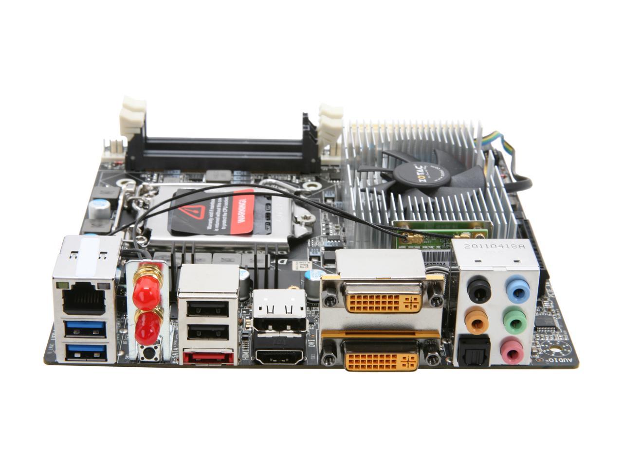 ZOTAC Z68ITX-B-E LGA 1155 Mini ITX Intel Motherboard - Newegg.com