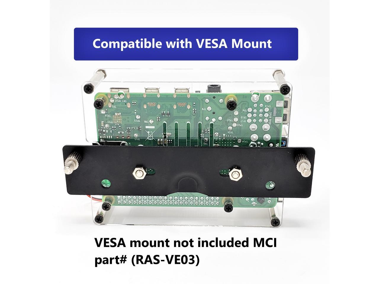 Micro Connectors Four (4) Layer Stackable Clear Acrylic Raspberry Pi 5