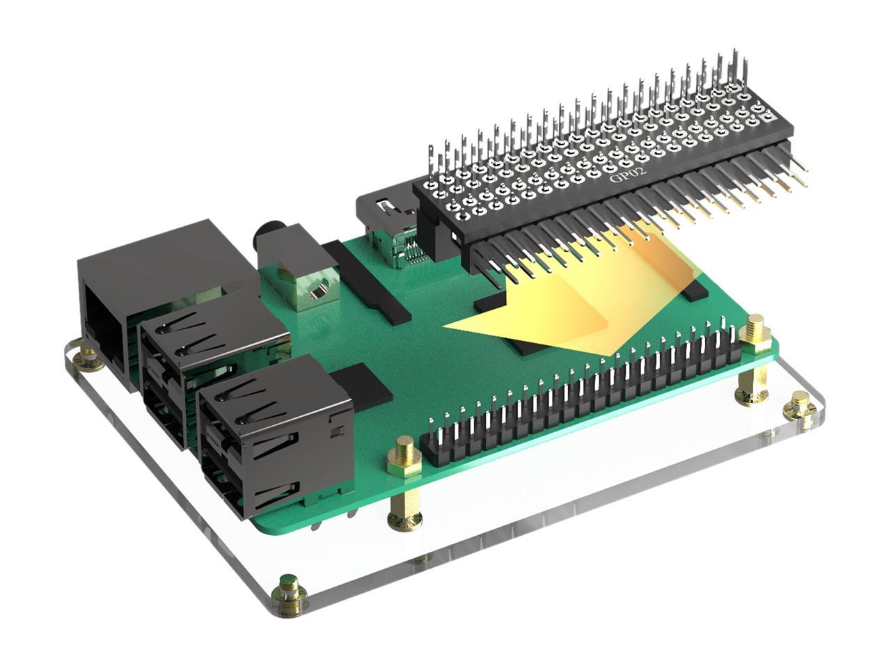 Micro Connectors Ras Gp02 Raspberry Pi 40 Pin Gpio 1 To 2 Expansion 3286