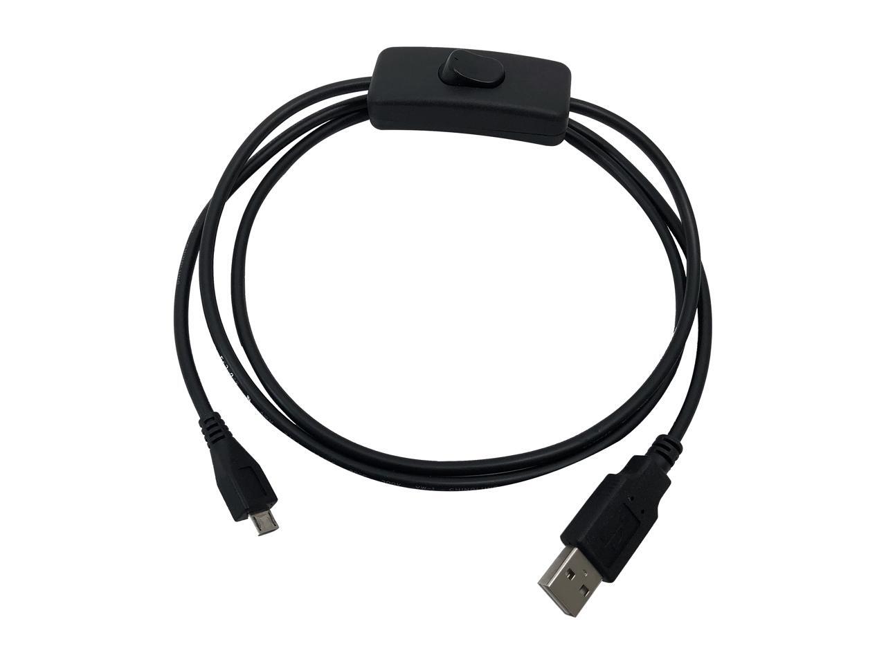 Micro Connectors RASPWR02 USB 2.0 A (Male) to Micro USB 1.2M Extension