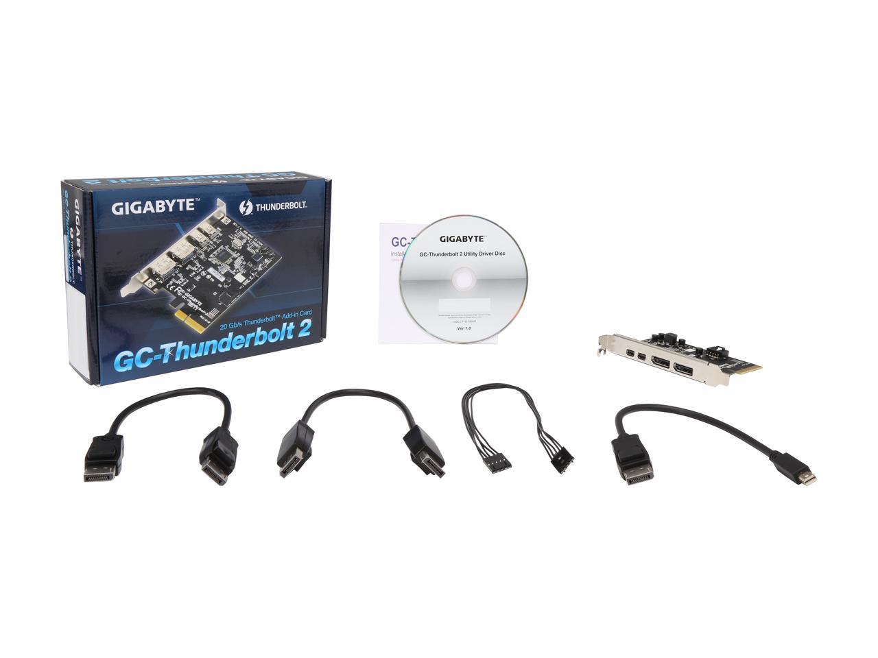 gigabyte motherboard thunderbolt add in card connector