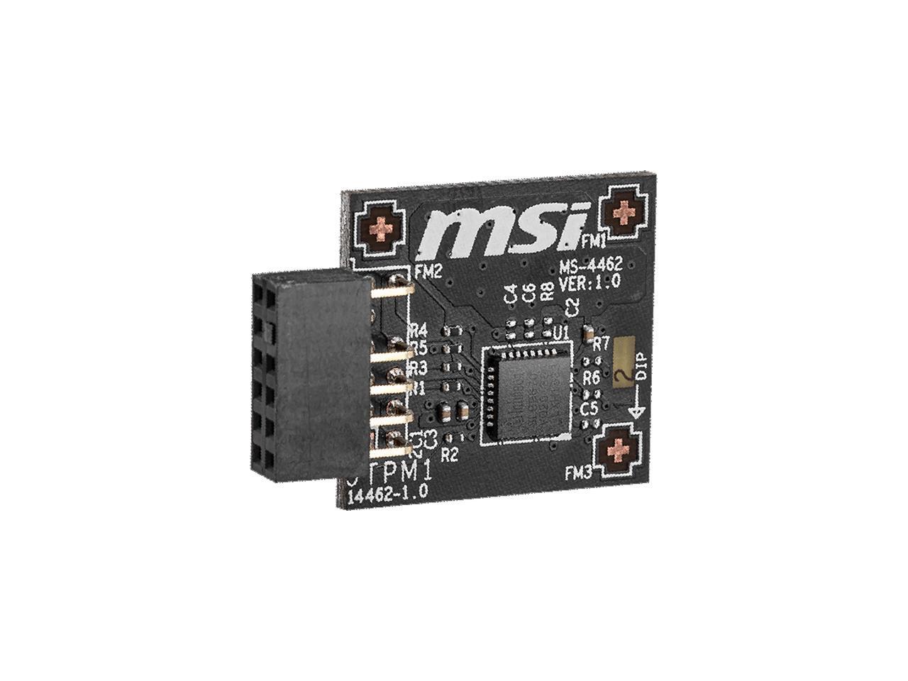 Msi model tpm 2 0 ms 4462 tpm 2 0 module newegg