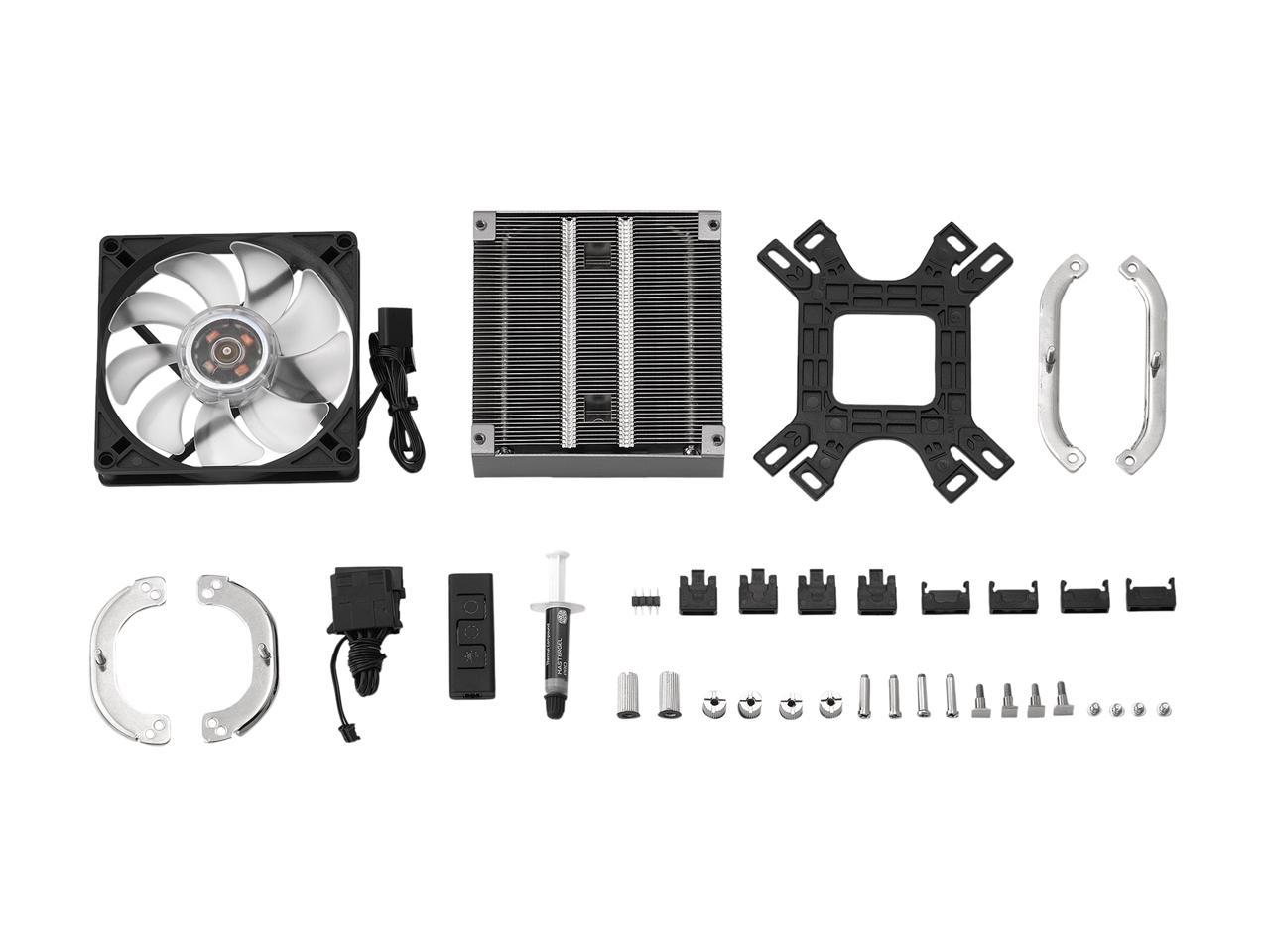 Cooler Master MasterAir G200P RGB low-profile CPU Air Cooler, 39.4 mm ...