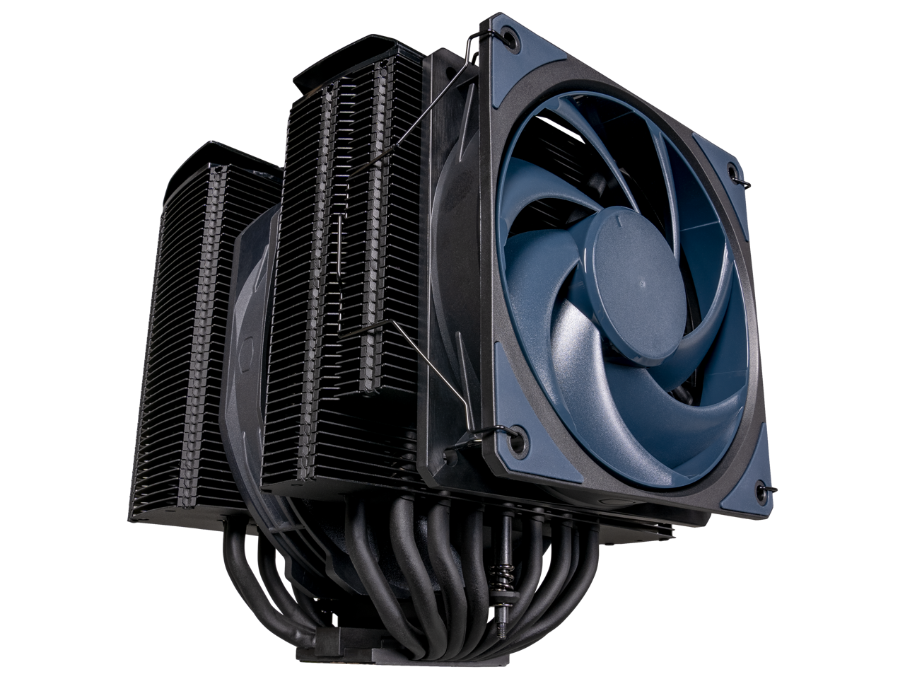 Cooler Master MasterAir MA824 Stealth Dual Tower CPU Air Cooler, 8 Heat
