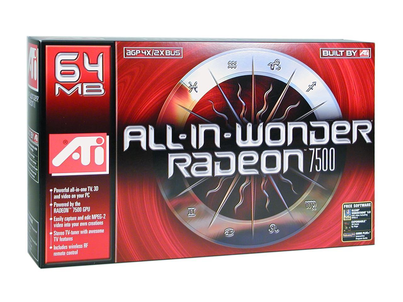 Open Box: ATI Radeon 7500 Video Card A-I-W RADEON 7500 - Newegg.com