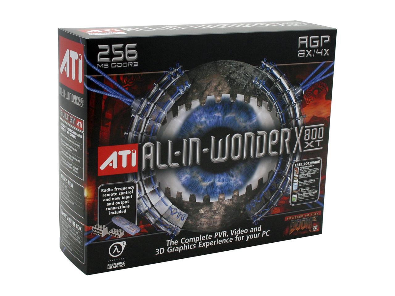 ATI AllInWonder X800 XT 100714200 Radeon X800XT 256MB 256bit GDDR3