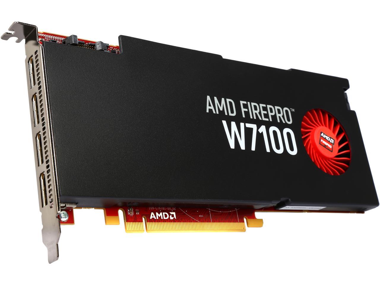 AMD FirePro W7100 100-505975 8GB 256-bit GDDR5 PCI Express 3.0 x16 CrossFire Supported Full ...