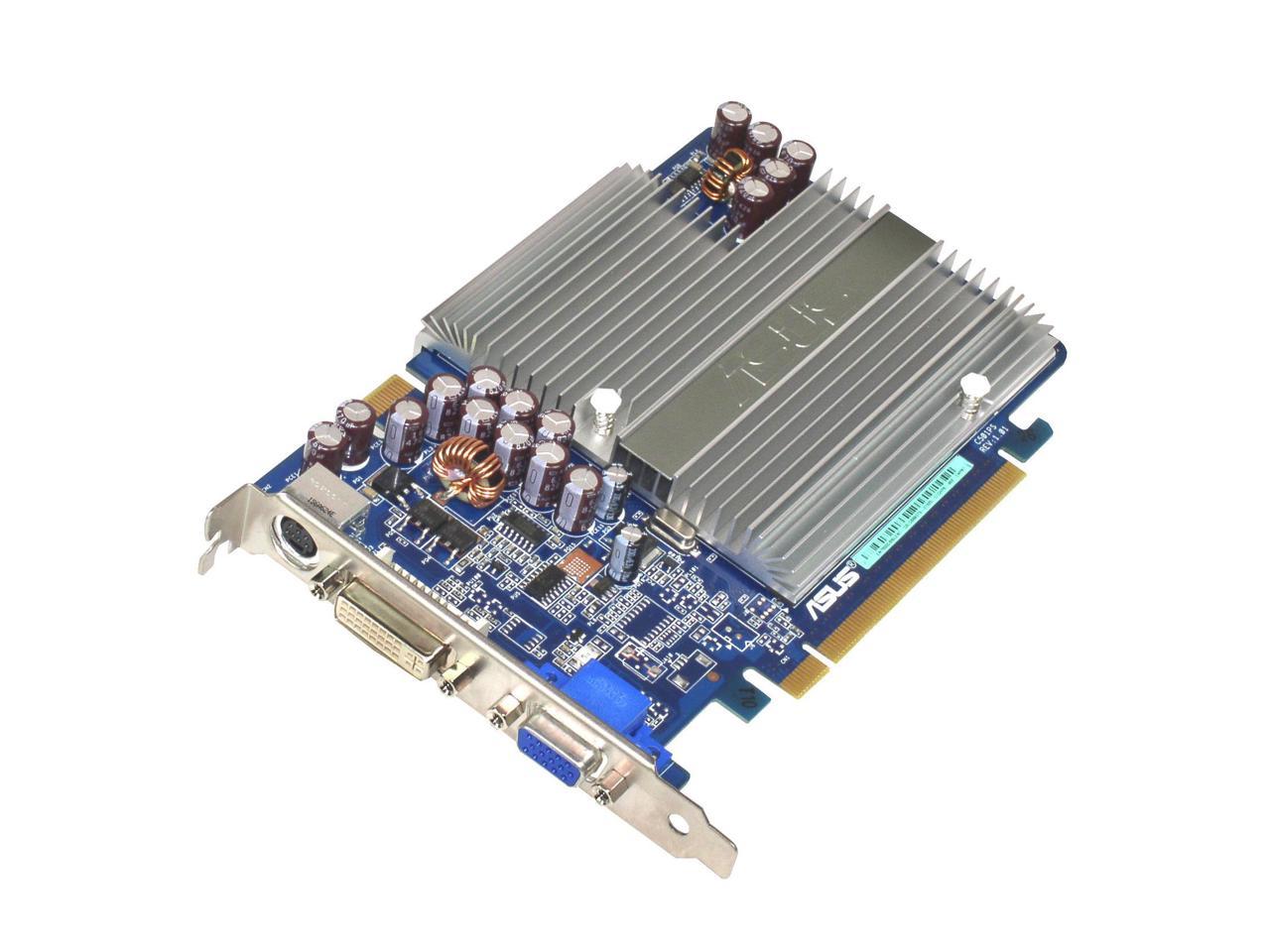Asus Geforce 7600gs Video Card En7600gs Silent Htd 512m Newegg Com