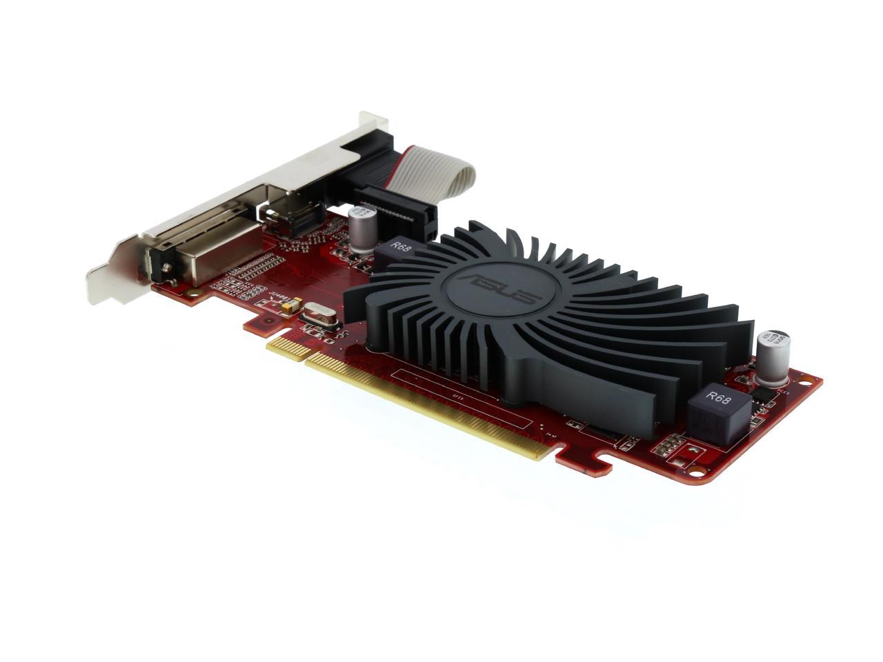 ASUS Radeon HD 6450 1GB DDR3 PCI Express 2.1 Low Profile Ready Video Card  EAH6450 Silent/DI/1GD3(LP)