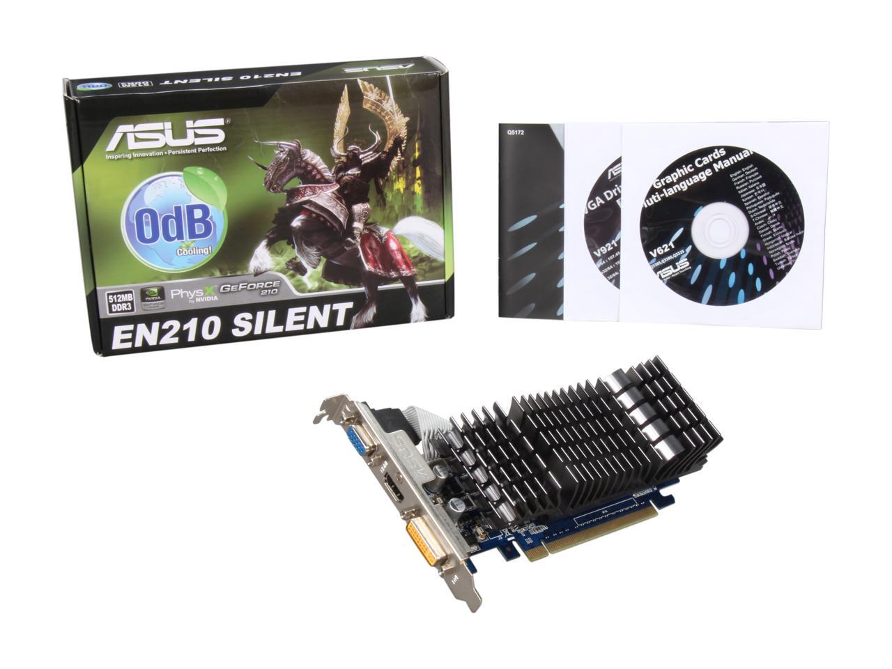 ASUS GeForce 210 Video Card EN210 SILENT/DI/512MD3(LP) - Newegg.ca
