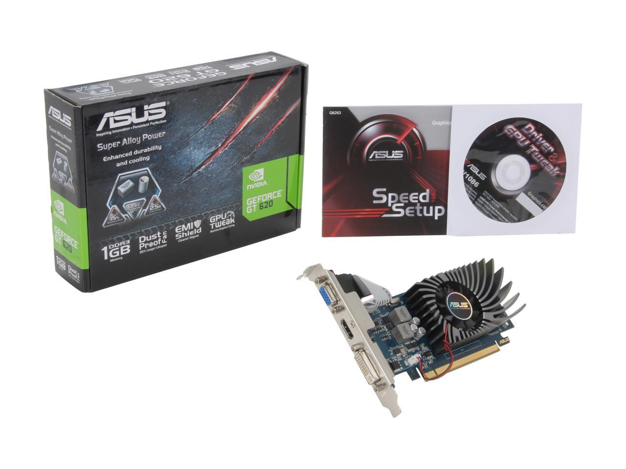 ASUS GeForce GT 620 Video Card GT620-1GD3-L-V2 - Newegg.com