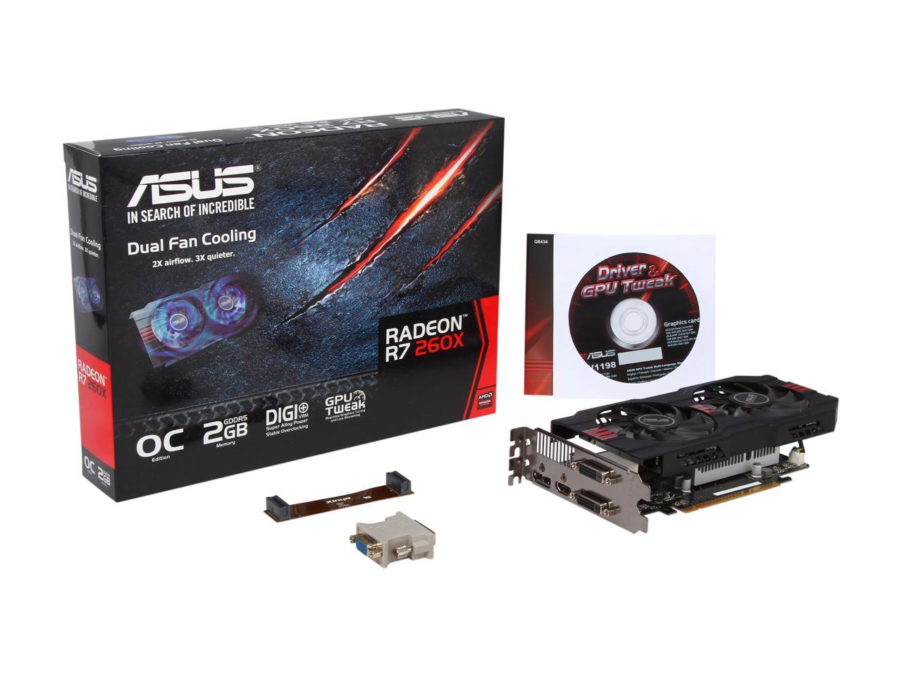 Asus r7 260x разгон