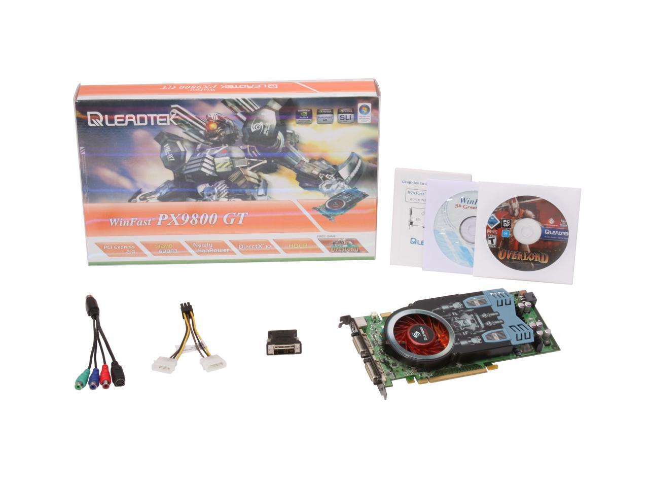 Leadtek GeForce 9800 GT Video Card PX9800GT - Newegg.com
