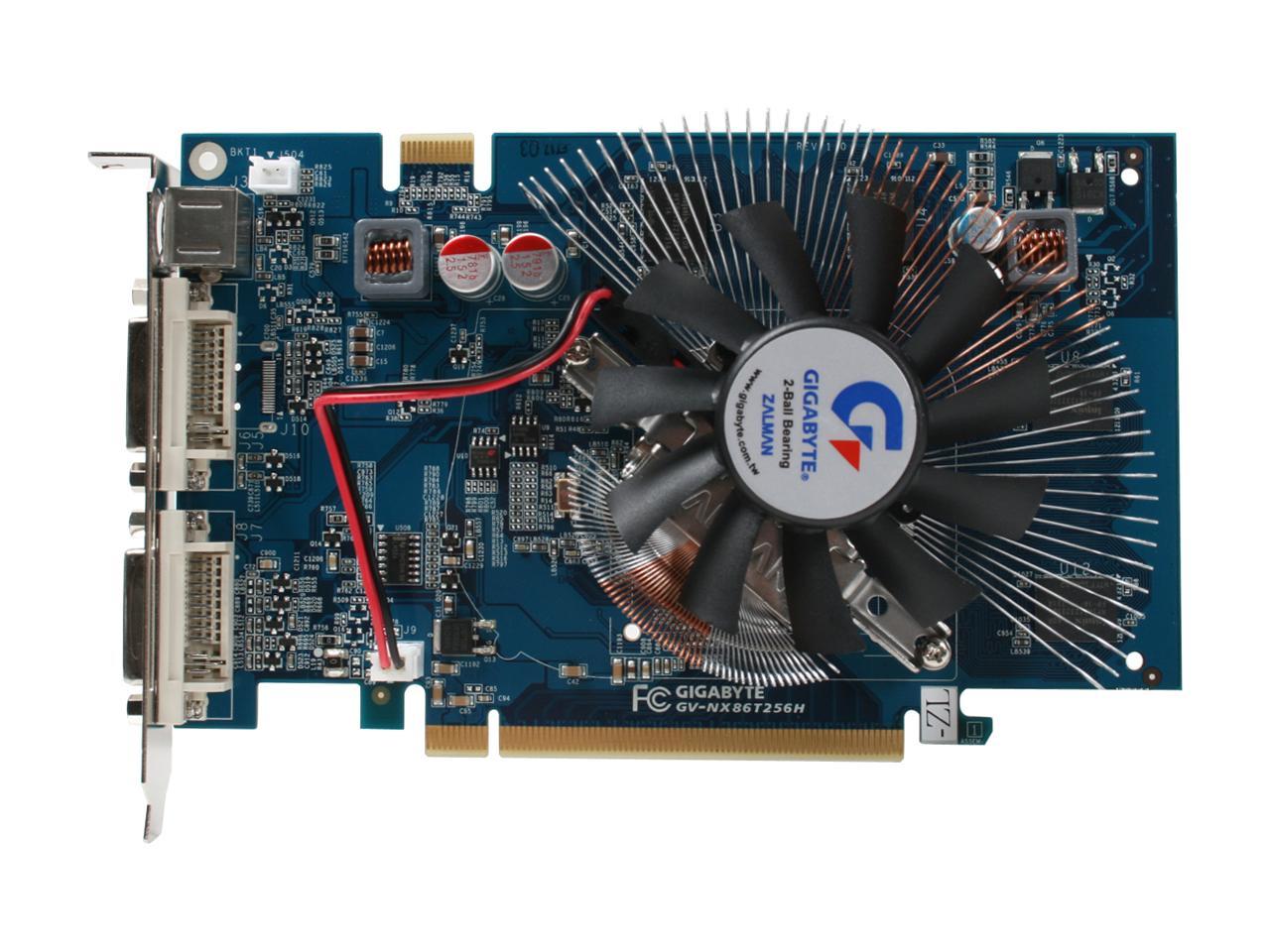 GIGABYTE GeForce 8600 GT Video Card GV-NX86T256H-ZL - Newegg.com