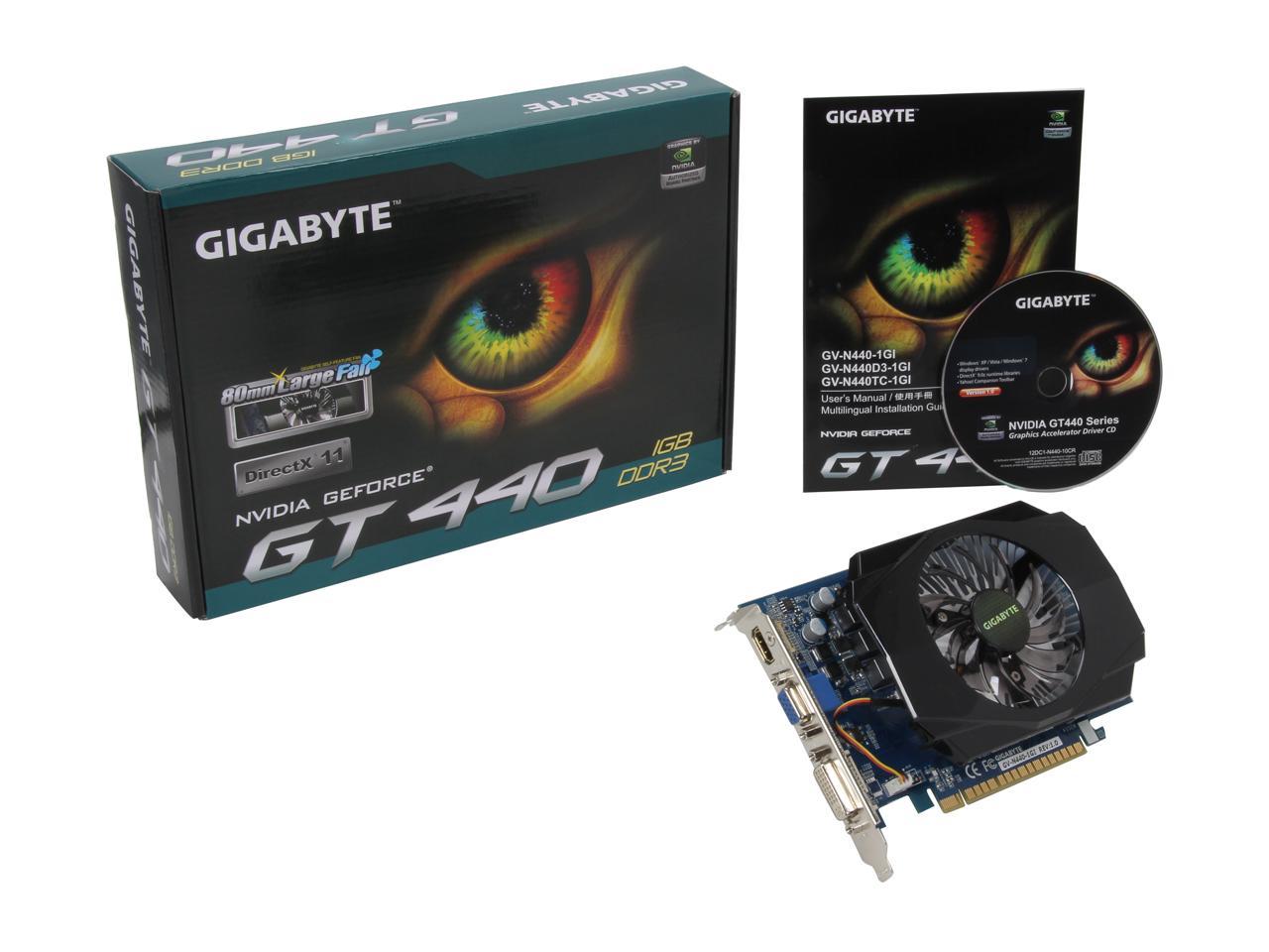 Open Box: GIGABYTE GeForce GT 440 (Fermi) Video Card GV-N440-1GI ...