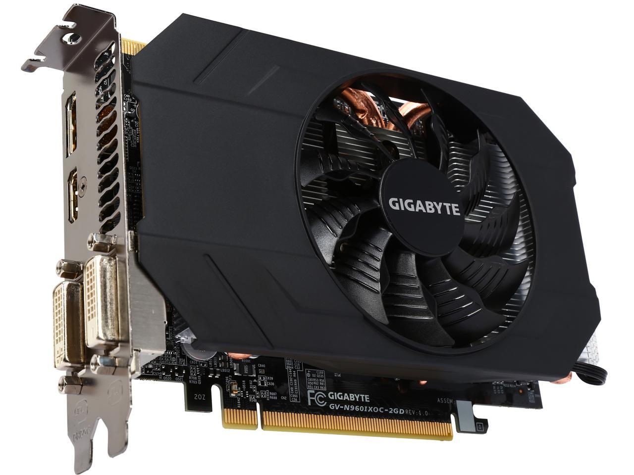 Open Box: GIGABYTE GeForce GTX 960 2GB Mini ITX OC EDITION, GV-N960IXOC ...