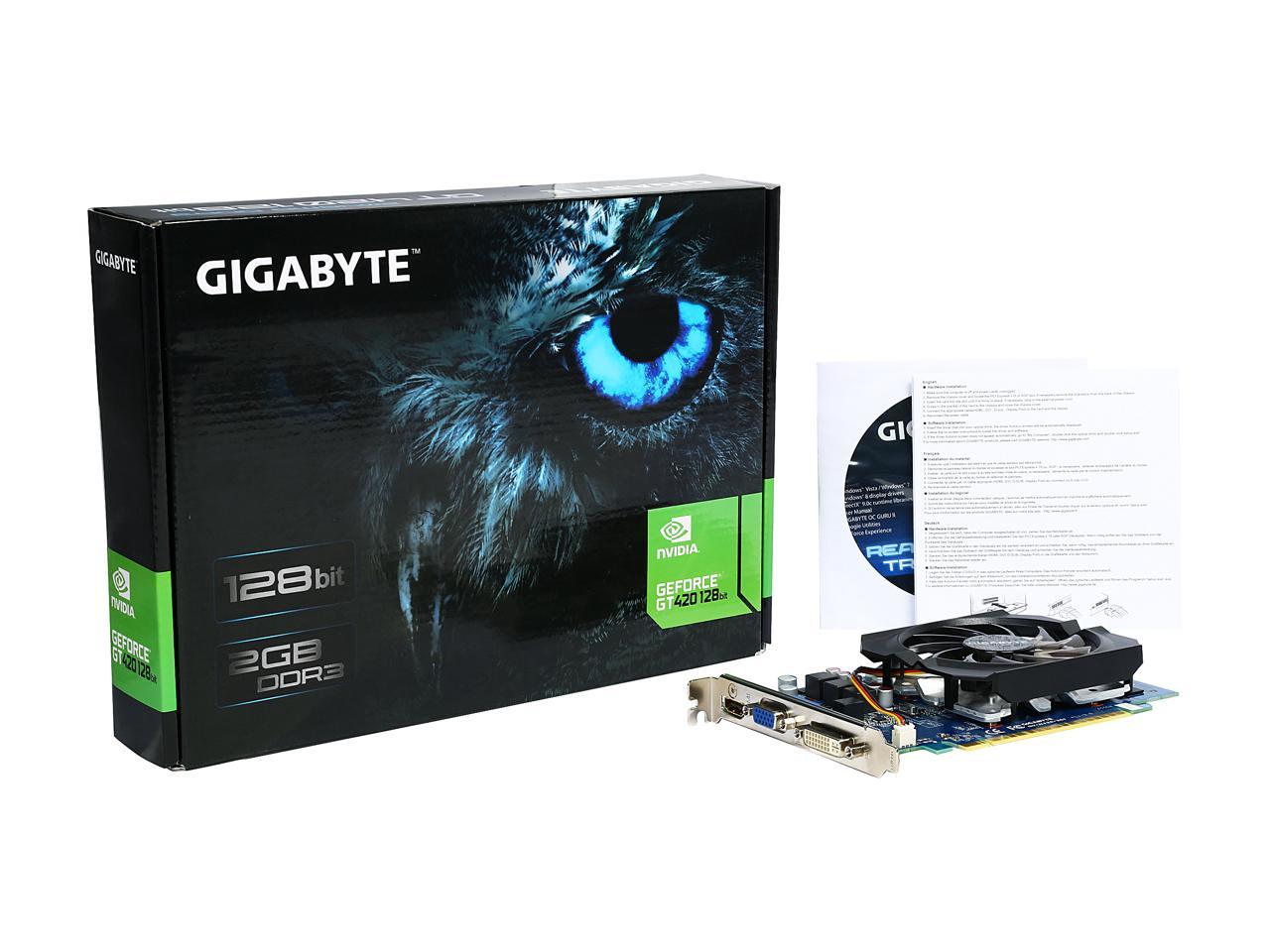 Gigabyte GT 420 2GB 128-Bit DDR3 PCI Express 2.0 x 16 ATX 