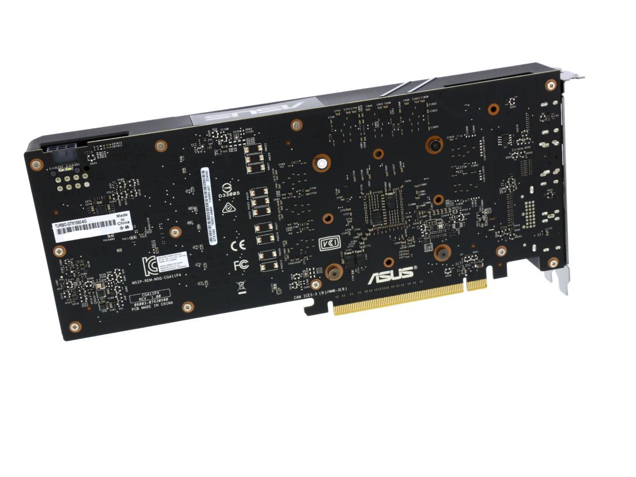 Asus Turbo-GTX1060-6G Gaming Nvidia GeForce Grafikkarte PCIe 3.0, 6GB GDDR5 Speicher, HDMI, DVI, Displayport