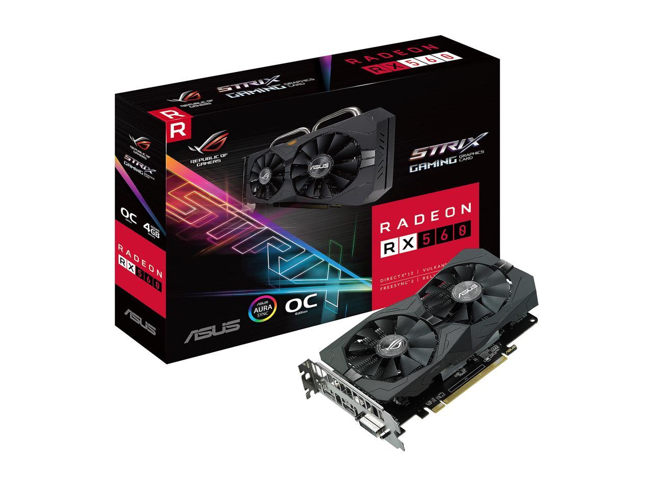 Asus rx 560 4gb rog strix разгон