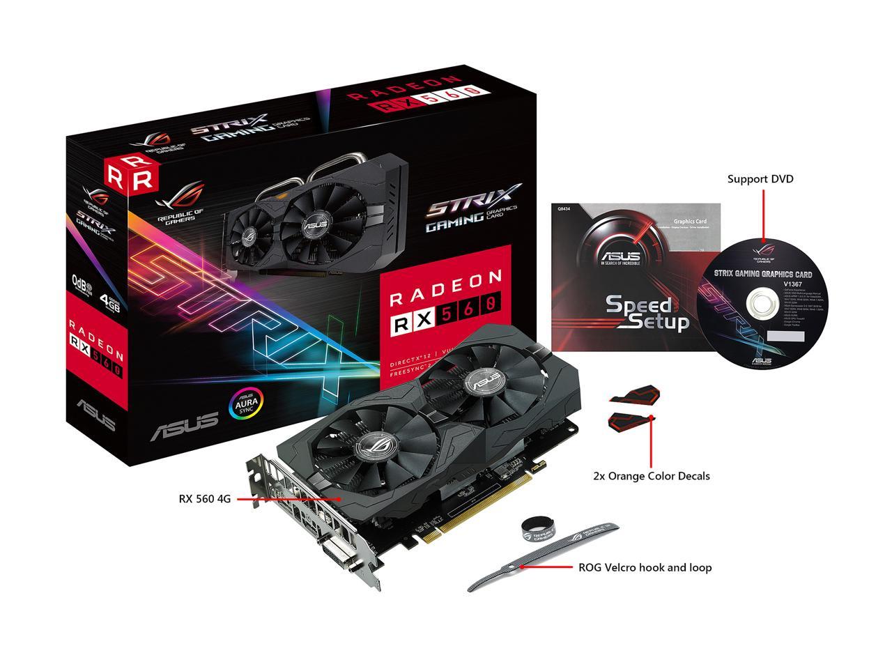 Asus rx 560 4gb rog strix разгон