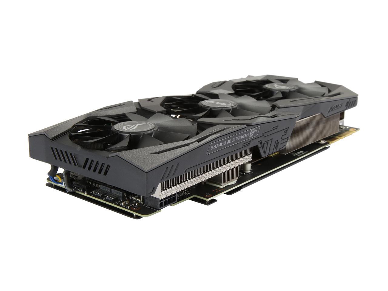 Asus Rog Geforce Gtx 1070 Ti Rog Strix Gtx1070ti A8g Gaming Video Card Newegg Com