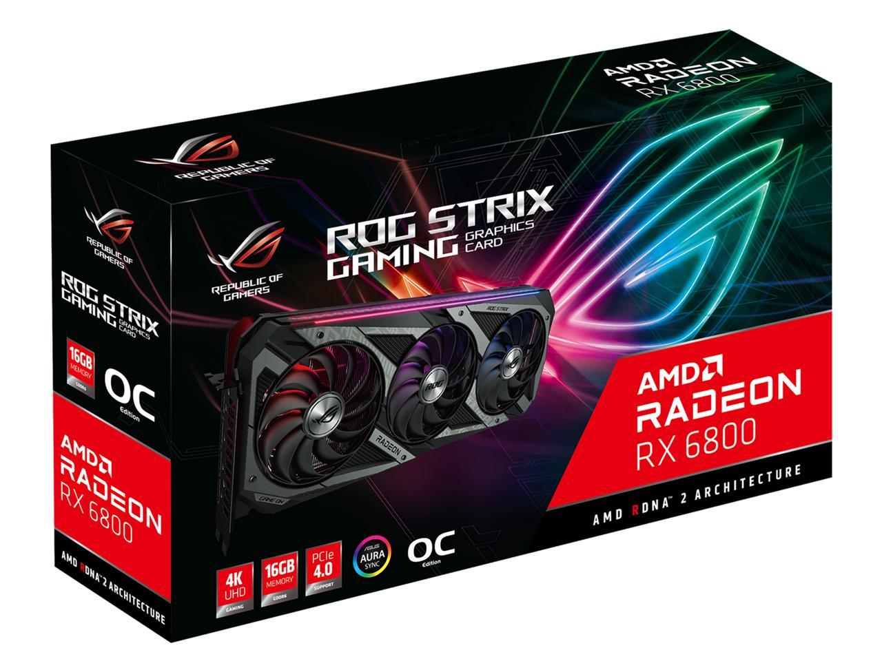 ASUS ROG STRIX Radeon RX 6800 Video Card ROG-STRIX 