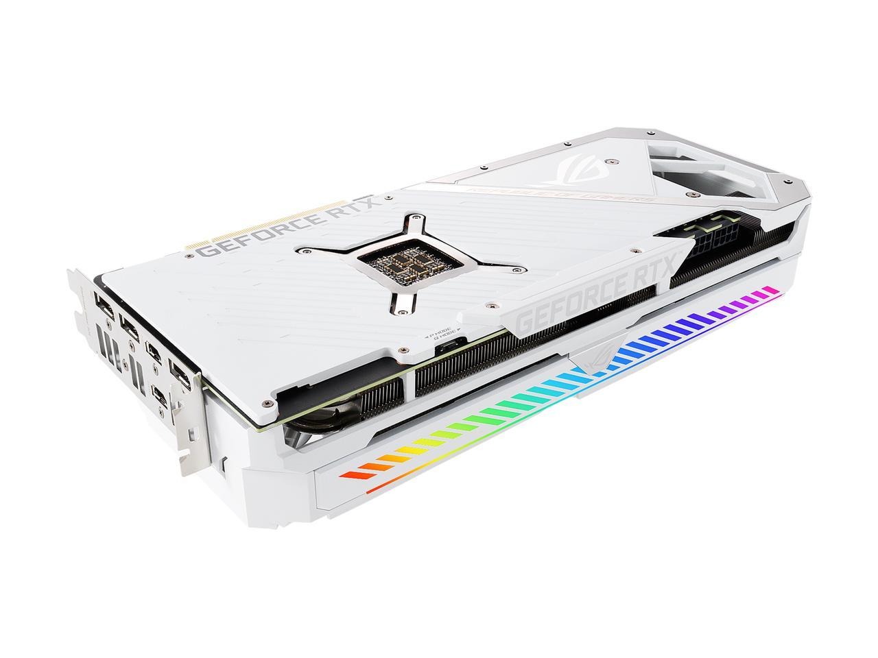 ASUS ROG Strix GeForce RTX 3070 8GB GDDR6 PCI Express 4.0 Video Card  ROG-STRIX-RTX3070-O8G-WHITE