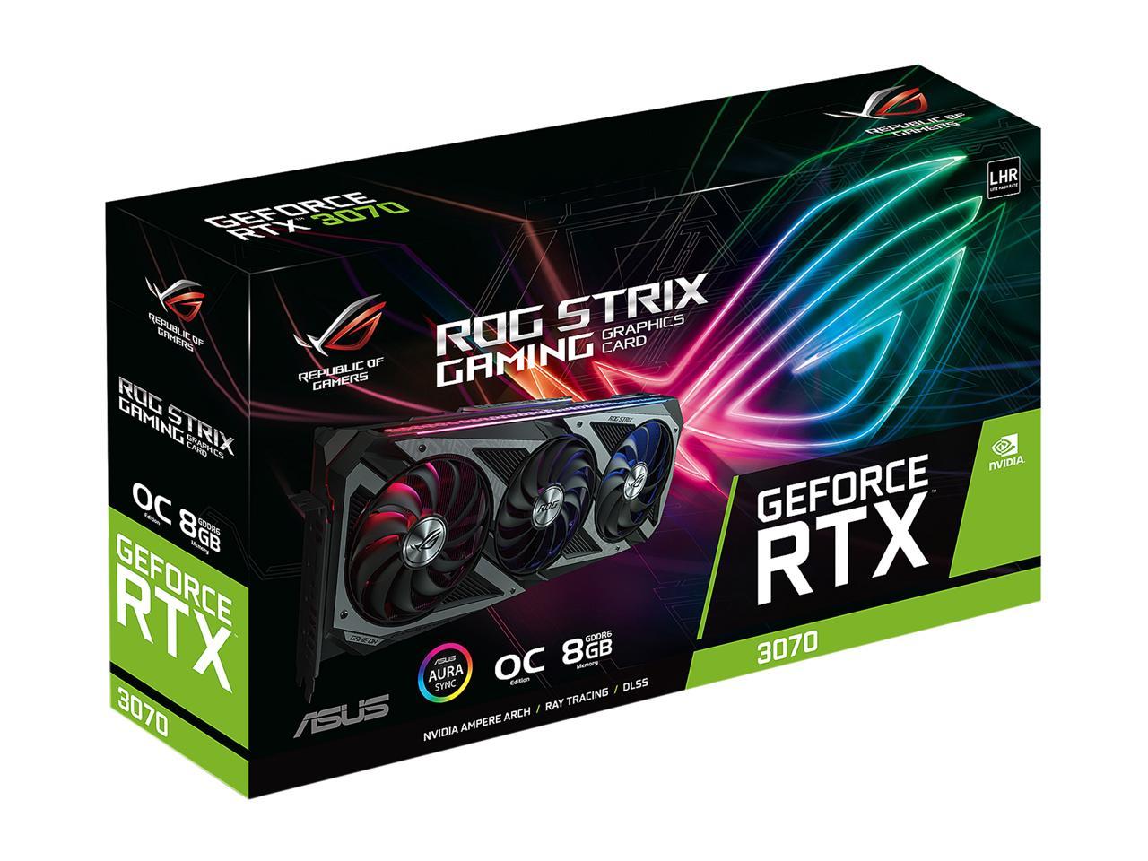 ASUS ROG Strix GeForce RTX 3070 V2 OC Edition 8GB GDDR6 PCI 